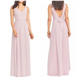 Show Me Your Mumu Jenn Evening Gown In Camel Rose